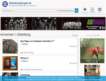 Tablet Screenshot of goteborgtorget.se